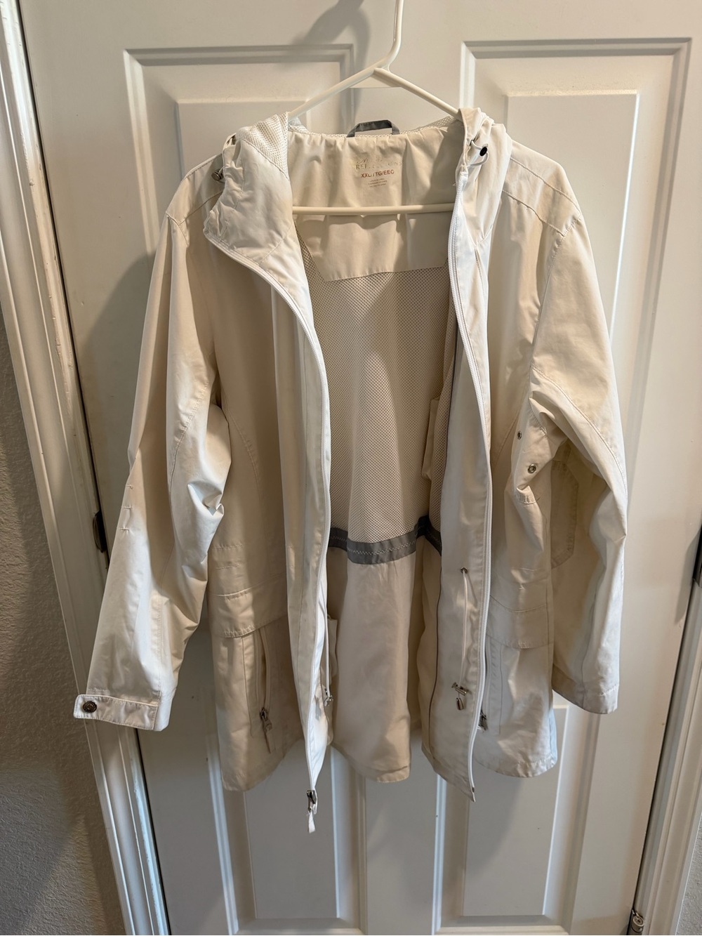 Natural Reflections Women's Hooded Rain Jacket - White
